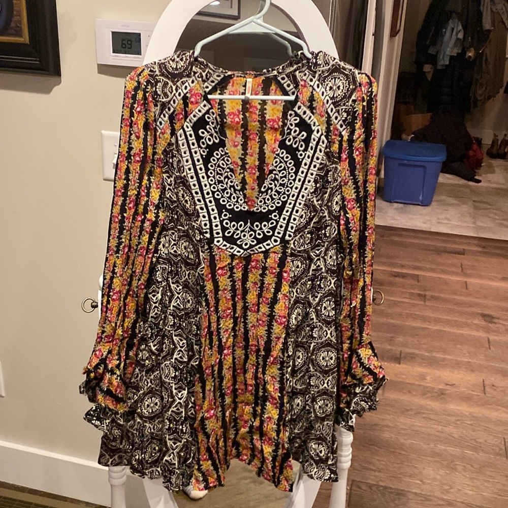 Free People multicolor boho tunic. Women size S.